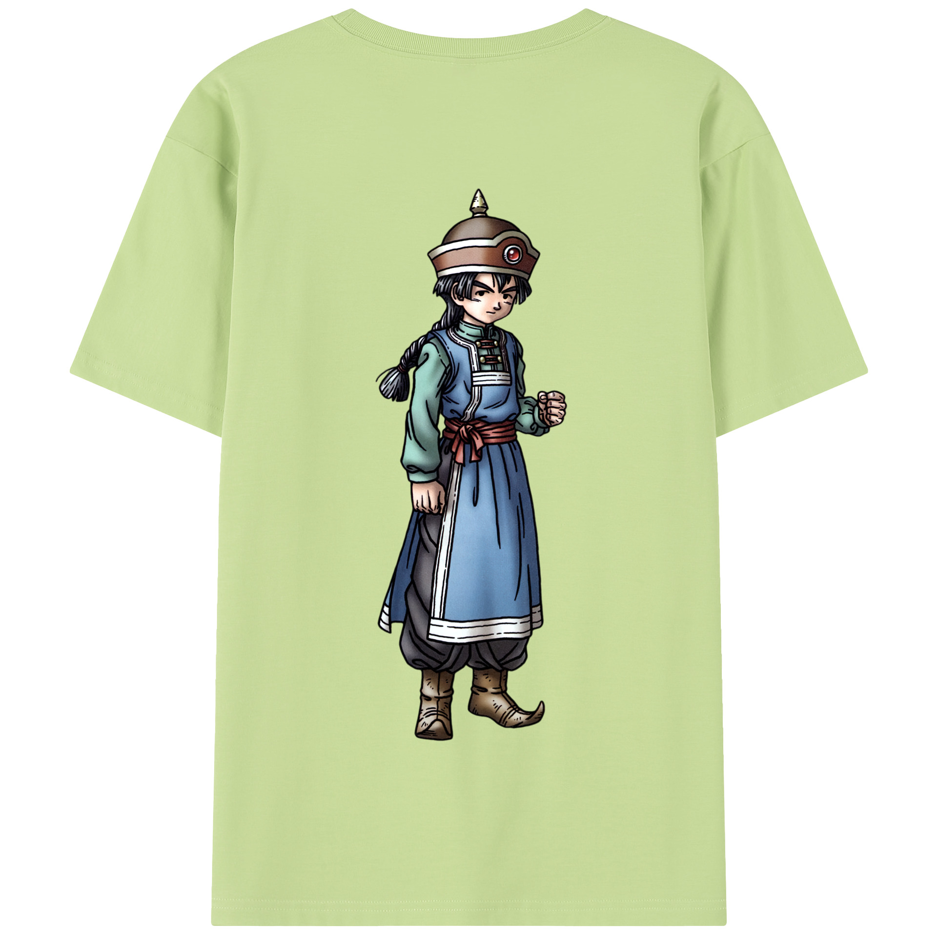 （画像用） ドラゴンクエスト Doragon Kuesuto Dragon Quest 綿100％半袖Tシャツ（背面プリント）